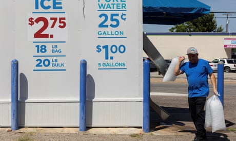 Temperatures in Dallas, Texas, reached 102F (39C).