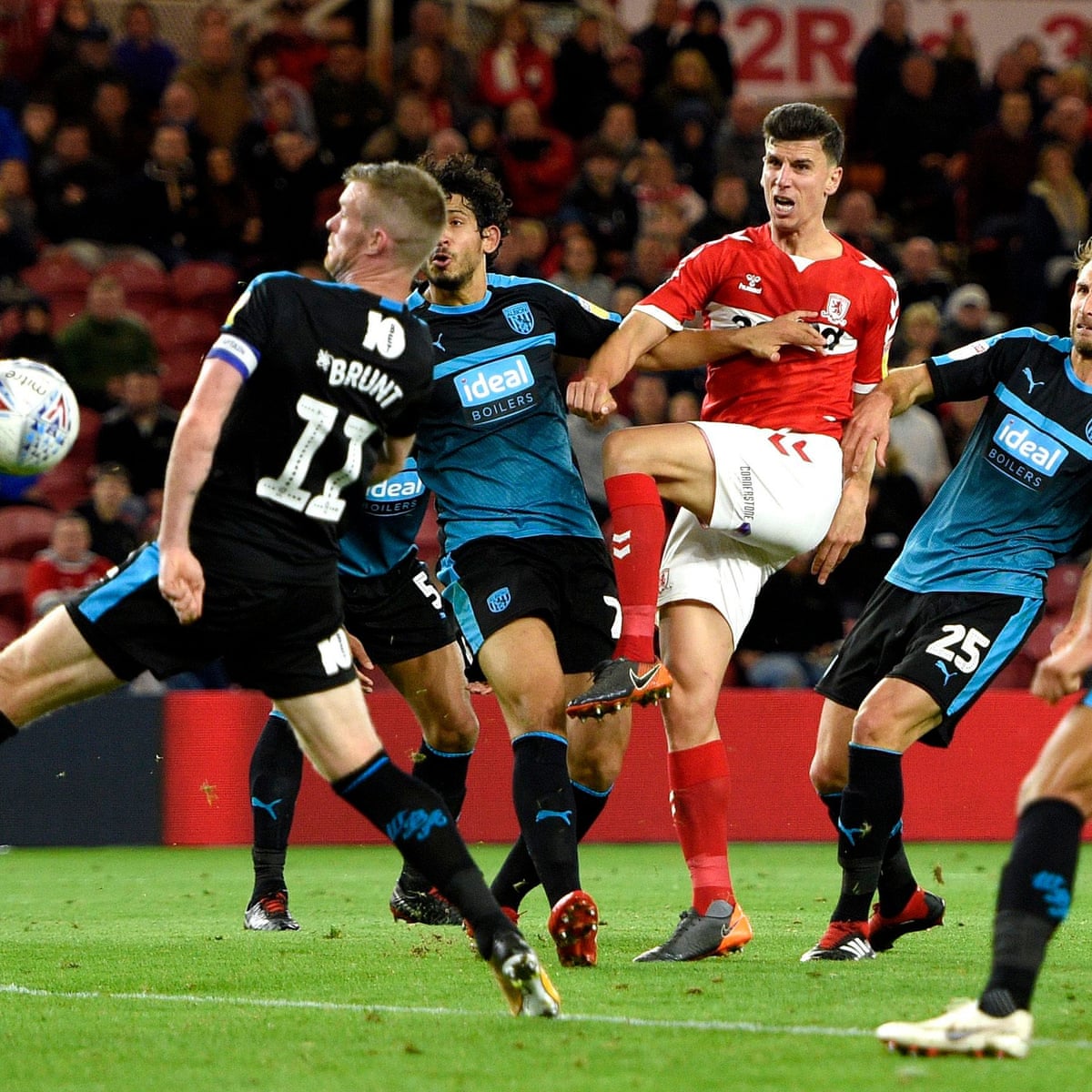 Daniel Ayala Pounces Late For Boro To Bring West Brom Back To Earth Championship The Guardian