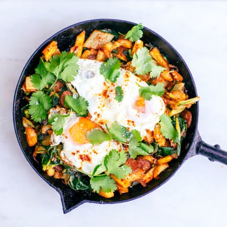 Chips with everything – Tom Hunt's hash recipe to use up fish-and