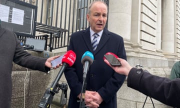Micheál Martin tells the media that Ireland will intervene in South Africa’s genocide case against Israel. 