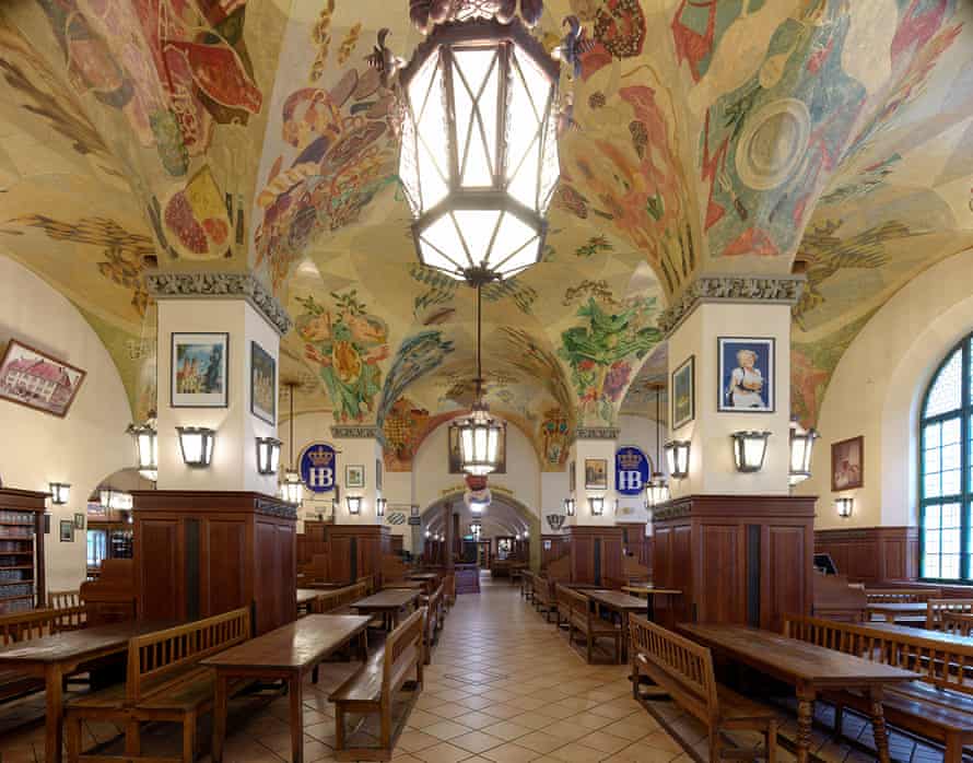 1965 ceiling painting by Nazi-commissioned artist Hermann Kaspar.
