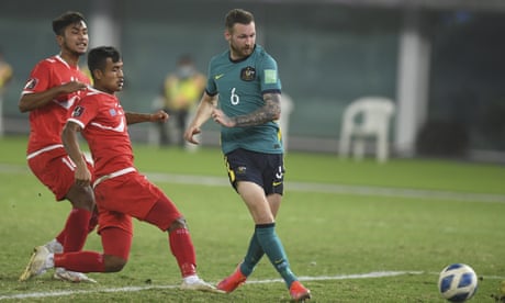 Australia ease past 10-man Nepal to secure World Cup qualifying progress