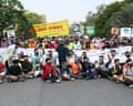 A climate rally in Dhaka, Bangladesh