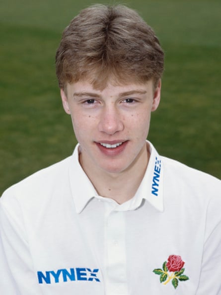 Freddie Flintoff in 1994. He would go on to Ashes glory in 2005.