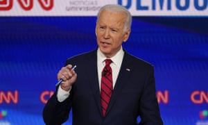 Joe Biden is presumed to be the Democratic presidential nominee after Bernie Sanders dropped out and being favored in early Wisconsin results.