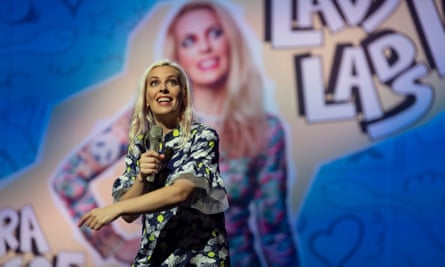 ‘Standup is your diary. You just work out which bits to tell people’: Sara Pascoe, performing LadsLadsLads.