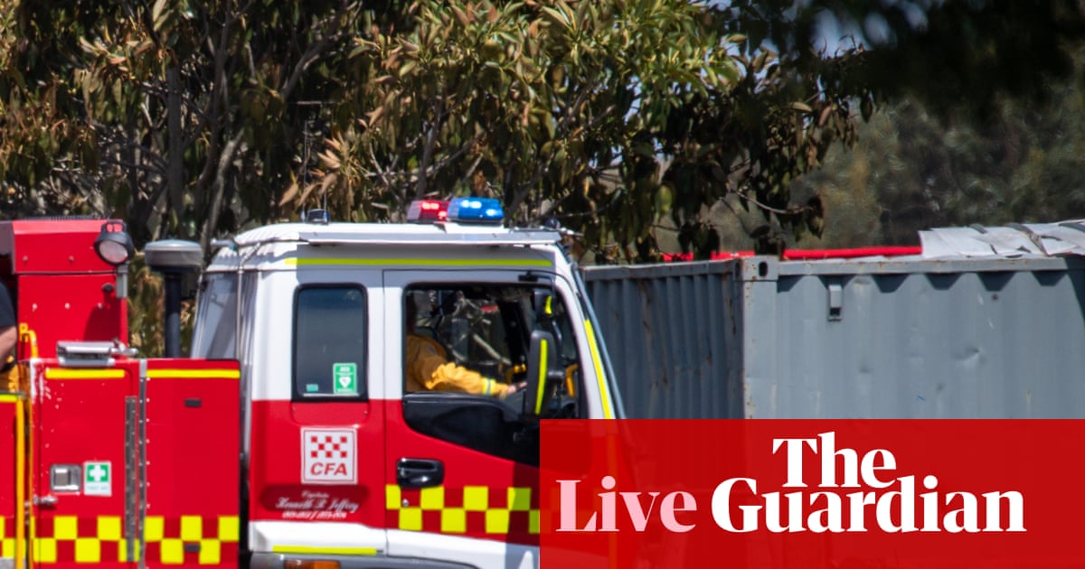 Australia news live: ‘challenging night’ for firefighters as Victoria risk rises; NSW police shoot man dead after six-hour siege