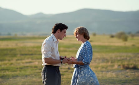 Josh O’Connor and Emma Corrin in The Crown, series four, episode six.