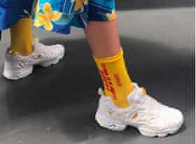 Vetements' DHL socks.