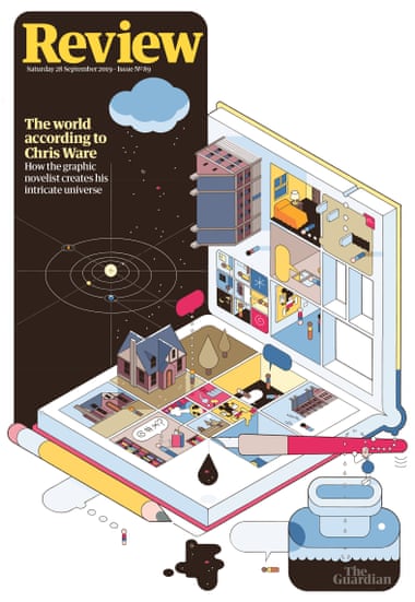 The exclusive Review cover designed by Chris Ware