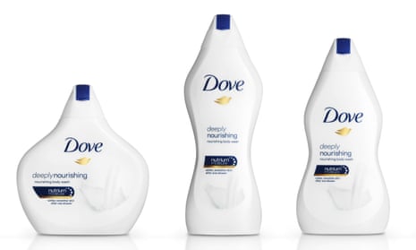 Dove’s Real Beauty bottles: the idea of translating different body shapes into plastic is crass.