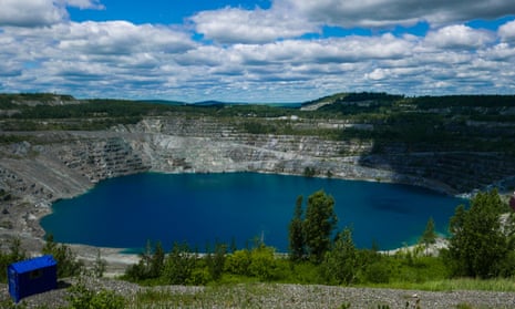 The former mine in Asbestos in Quebec. It ceased operations in 2011.