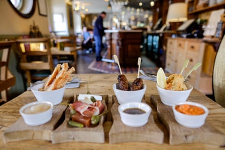 Array of food from the kitchen at The Plough Inn at Scalby