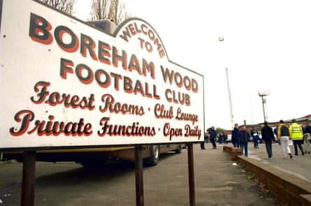 Boreham Wood v Luton Town, FA Cup first round, November 1998