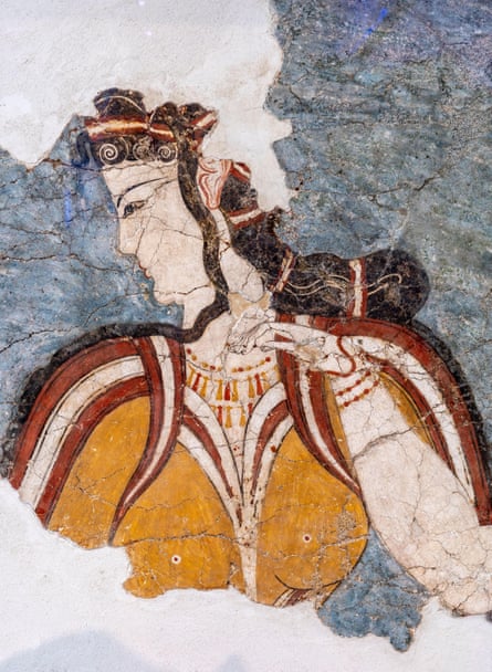 A 13th-century BC fresco from Mycenae.