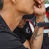 Tattoo of a former combatant in the ZUT