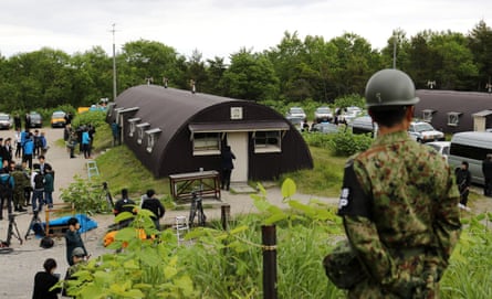 The house in a military exercise area where Yamato was found.
