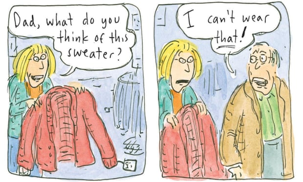 panels from Can't We Talk About Something More Pleasant? by Roz Chast.