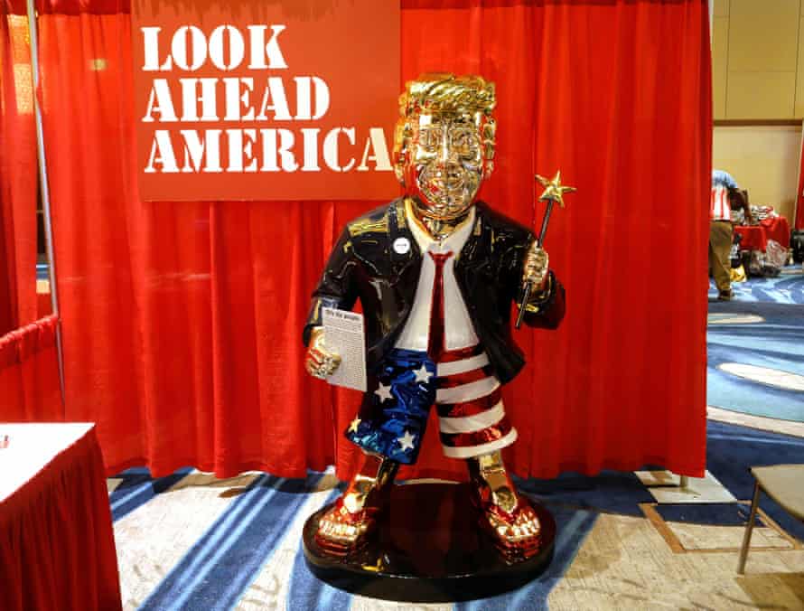 Une statue de Donald Trump à la Conférence d'action politique conservatrice (CPAC) à Orlando, Floride, le 26 février 2021.