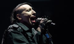 Marilyn Manson performing in 2018.