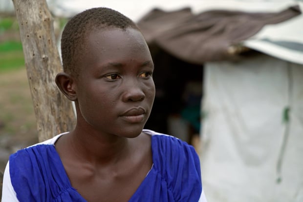 Grace, who was forced to flee her home in South Sudan to escape the fighting in 2013.
