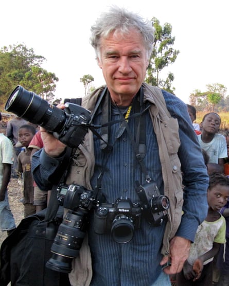Photographer Jeff Widener on assignment in Angola in 2013.