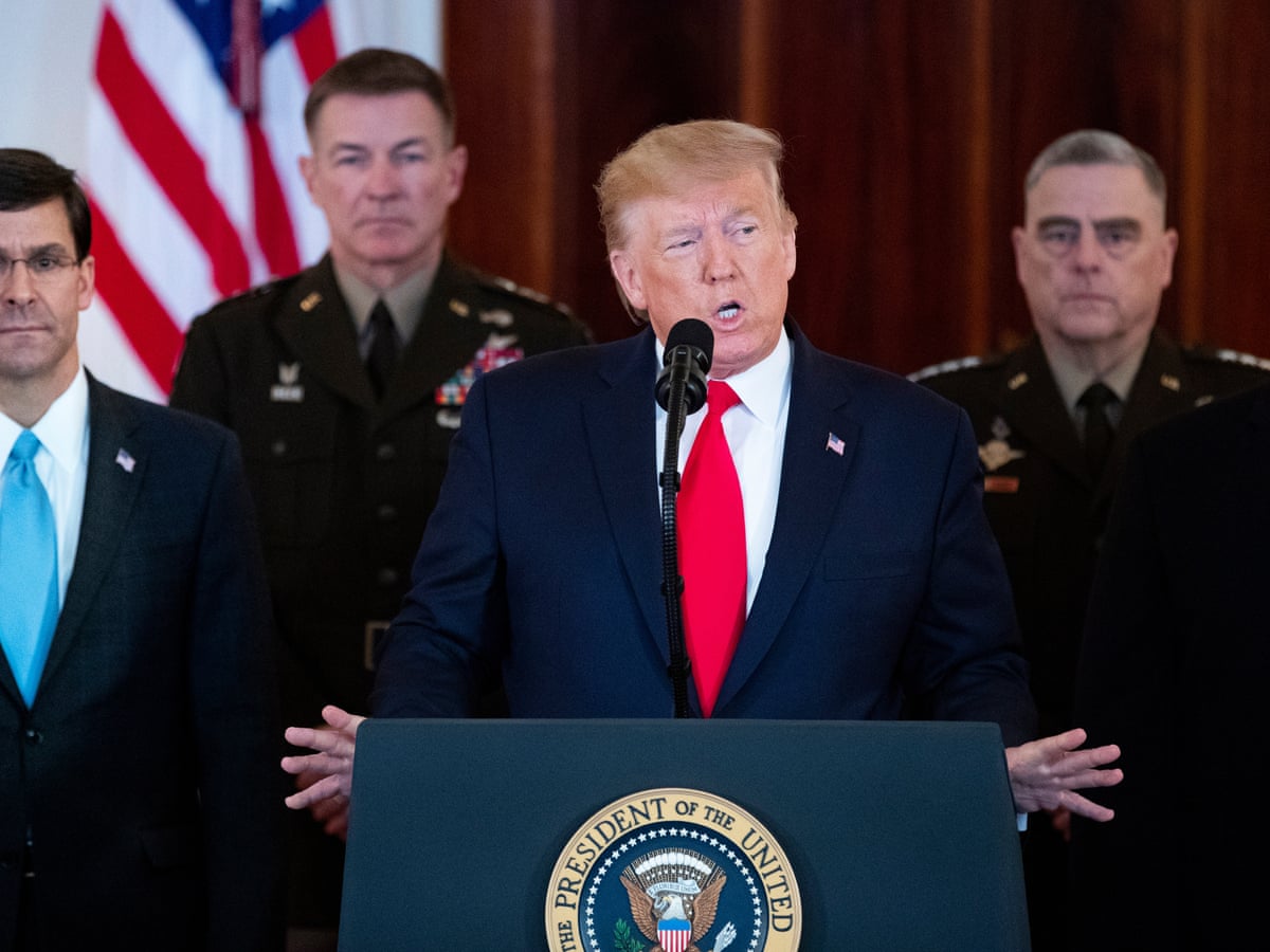 Trump backs away from further military confrontation with Iran | Donald Trump | The Guardian