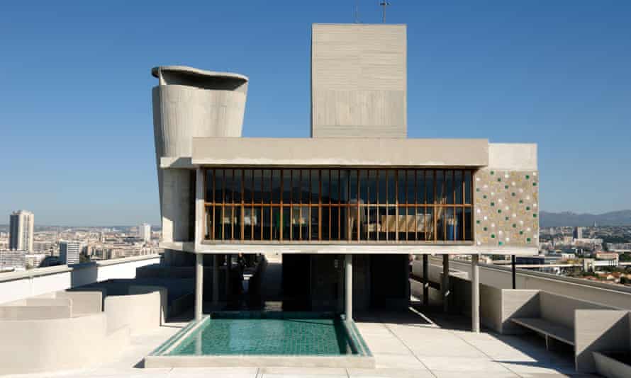 Roof Terrace of the Modernist & Brutalist Cite Radieuse or Unite d’Habitation, Marseille
