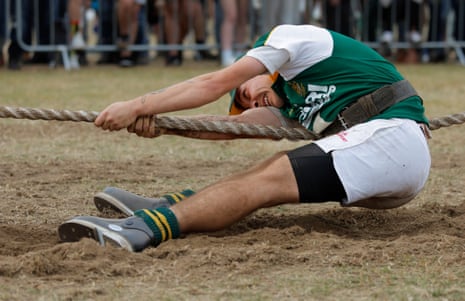 A South African in the U23 men’s 600kg final, in which they lost to Switzerland.