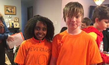 Naomi Wadler, 11, and Carter Anderson, 11.