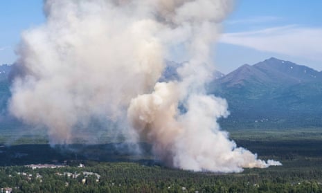 July’s wildfire inside Anchorage city limits. Experts predict such fires will happen with greater frequency in future.
