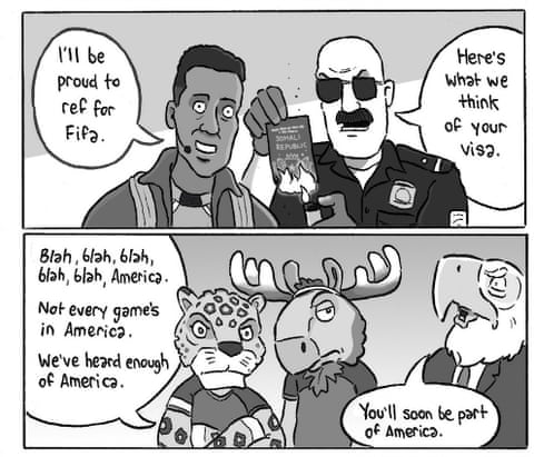 David Squires on Fifa and Trump before the World Cup, panel 5