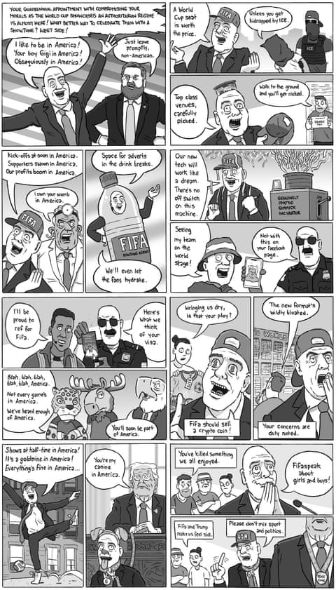 David Squires on Fifa and Trump before the World Cup, panel 1