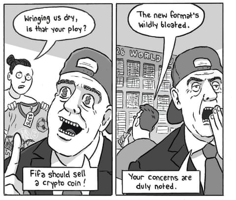 David Squires on Fifa and Trump before the World Cup, panel 6