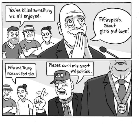 David Squires on Fifa and Trump before the World Cup, panel 8