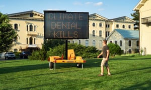 Climate Signals, a public art project by Justin Brice Guariglia, in collaboration with The Climate Museum and the Mayor’s Office on Climate Change, debuts across the 5 boroughs of New York City on September 1, 2018.