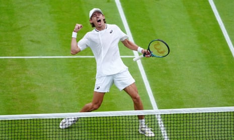 Alex de Minaur lays Wimbledon ghosts to rest to reach last eight for first time | Alex de Minaur | The Guardian