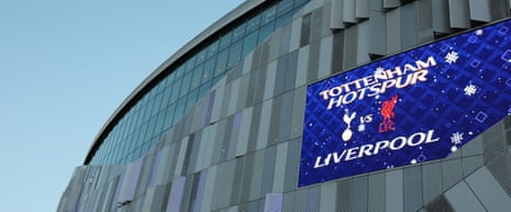 The Tottenham Hotspur Stadium ahead of kick-off.