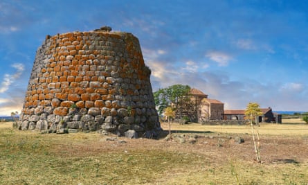 Megalithic nuraghe in Sardinia.
