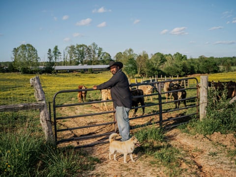 John Boyd Jr, at his 210-acre farm in Baskerville, Virginia. Boyd is a fourth-generation farmer, still fighting for black farmers’ rights and equal treatment.