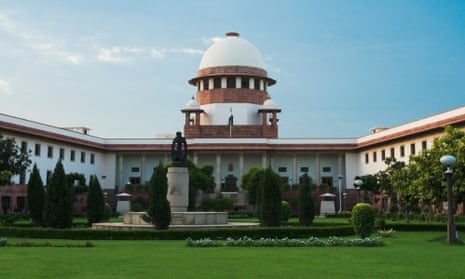 The supreme court building in Delhi.