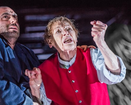 Glenda Jackson, with Sargon Yelda as Kent, directed by Deborah Warner in 2016.