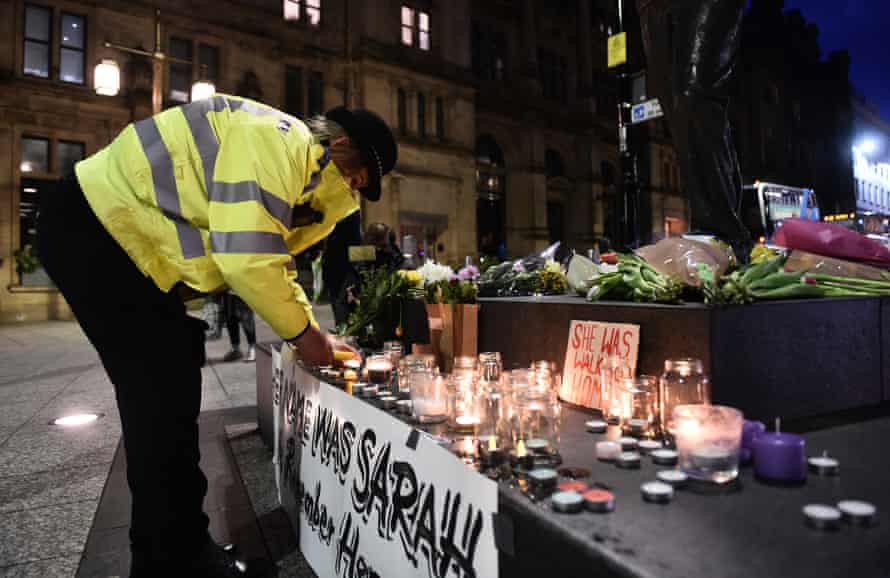 A vigil for Sarah Everard in Nottingham in March 2021