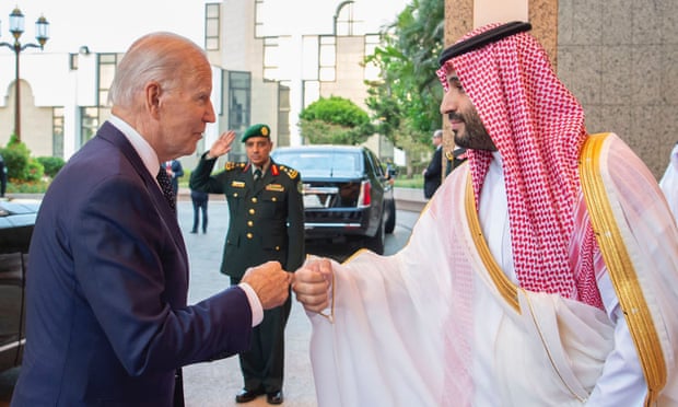 President Joe Biden meets Saudi Crown Prince Mohammed bin Salman