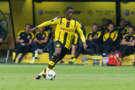 Ousmane Dembélé in action for Borussia Dortmund in 2016