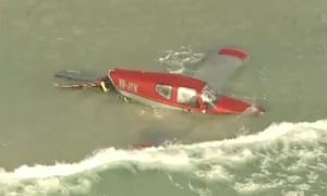 Aereo dopo l'incidente