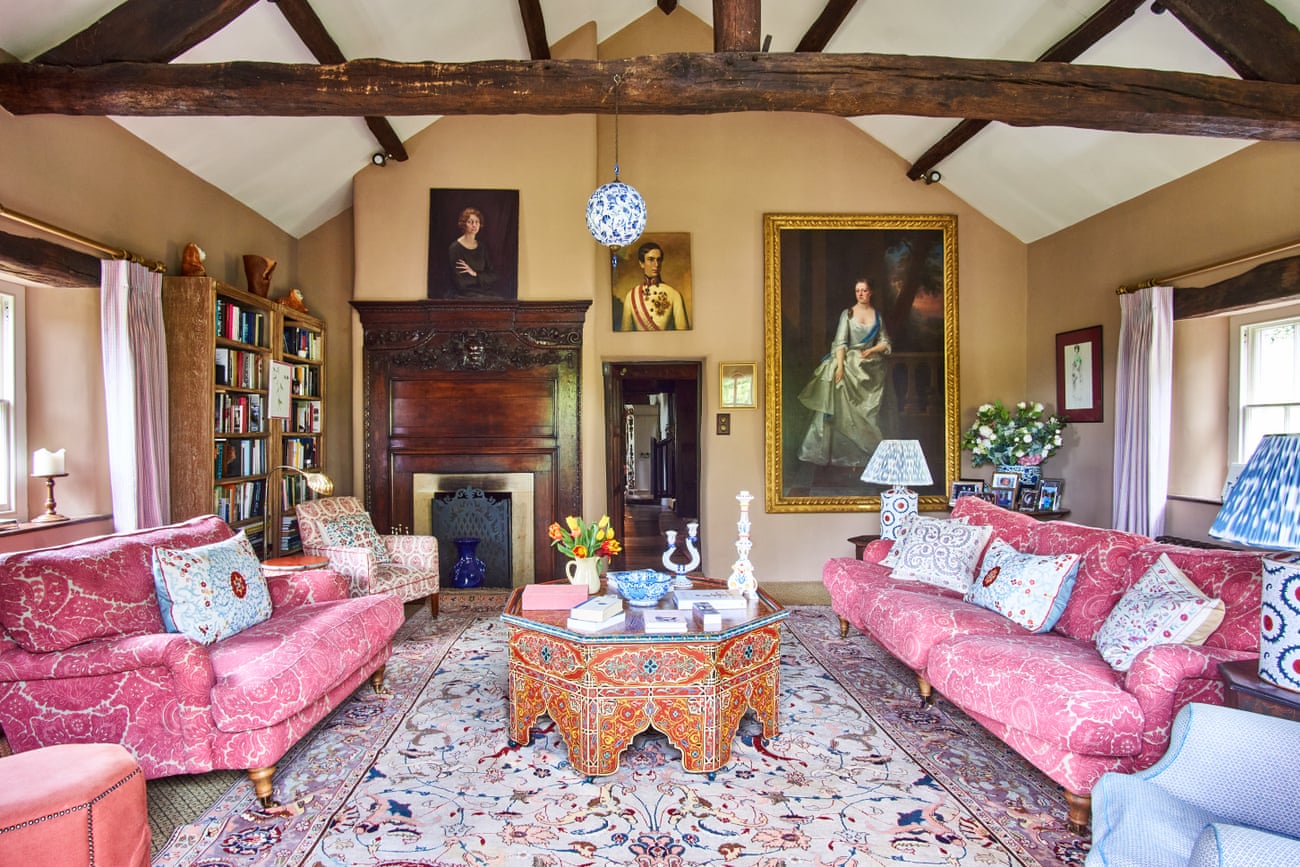 Layers of pattern: a Moorish table creates a focal point in the drawing room.