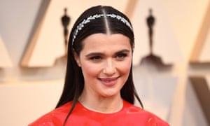 Making the case for headbands at the Oscars was best supporting actress nominee Rachel Weisz, 48, who topped off her Givenchy haute couture red gown with a thin beaded style made from two vintage (circa 1903) Cartier diamond and platinum brooches.