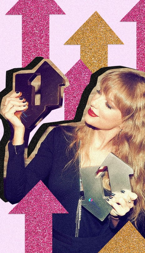 Taylor Swift celebrates her Official Charts Double with No 1 awards for her album and single.