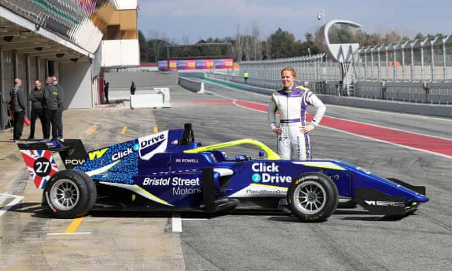 Alice Powell during the W Series testing at the Barcelona-Catalunya Circuit, in Barcelona, on 3 March 2022